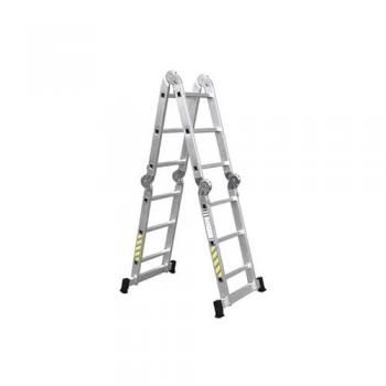 Escalera Multiusos de Aluminio 4x3 Peldaños - 3,25 Metros - Normativa EN 131 - Soporta hasta 150 kg