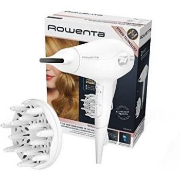 Rowenta Volumizer CV6130 - Secador de 2400 W potente, boquilla concentradora de aire y difusor,3 velocidades