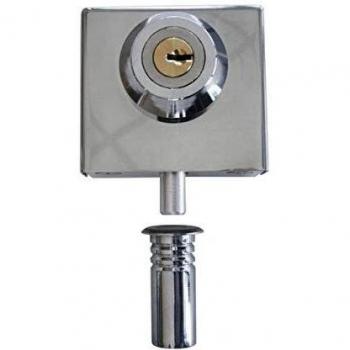 WOLFPACK LINEA PROFESIONAL 3180006 Cerradura CBM 2006 Puertacristal Llave Plana, Multicolor