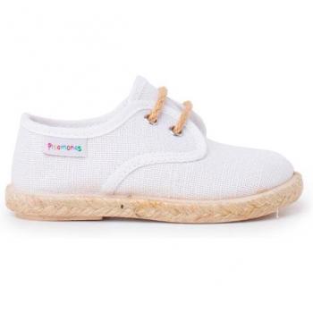 Bluchers de Lino con Cordones y Base de Yute