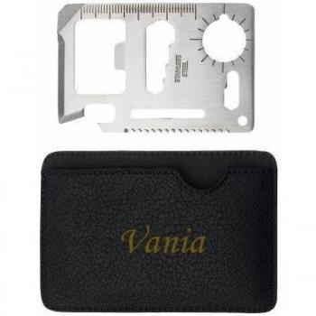 Herramienta multifunción de bolsillo con estuche con nombre grabado: Vania