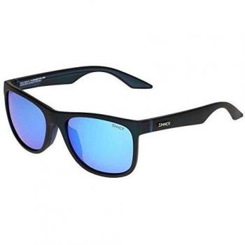 Sinner Rockford Sunglasses - Matte Black & Icy Blue Oil