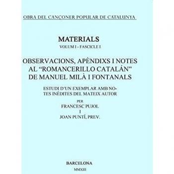 Observacions Apèndix I Notes Al Romancerillo Catalán Demanuel Mila I Fontanals