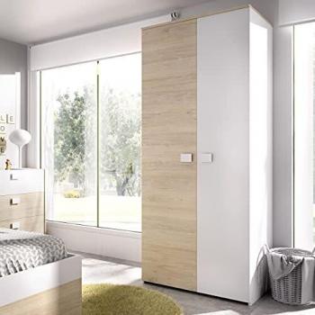 Rimobel Dina Armario Juvenil, Tableros de partículas, Blanco, Normal