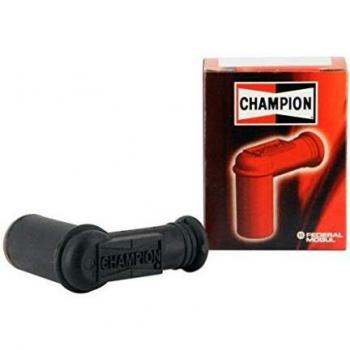 Tapa de bujía Champion PRO-0U con resistencia, silicona negra para motocicletas y scooters