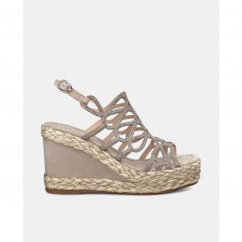 Sandalias de cuña Alma en Pena V240986 Beige