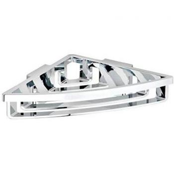 Wenko Rinconera Power-Loc Bralia Cromo, Cromado, 34,5 x 19,5 x 7 cm, 2