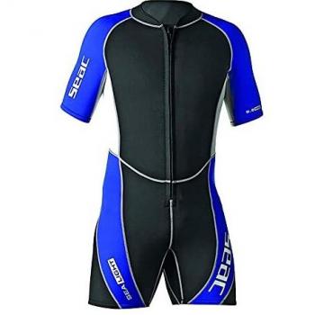 Seac Ciao 2.5 mm - Mono de neopreno para hombre, color negro/rojo, talla S
