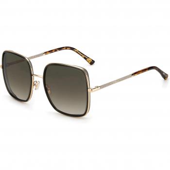 Jimmy Choo Jayla/S Women's Square Sunglasses - Gold/Brown Gradient, UV Protection, One Size
