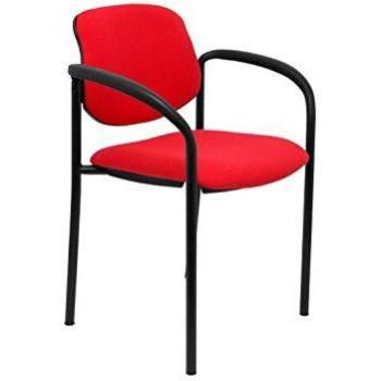 Piqueras Y Crespo 27NBALI350CB - Silla confidente con brazos, Rojo