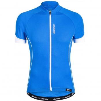 Santini 365 SP94275ORA - Camiseta de deporte para hombres, azul, M