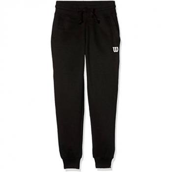 Wilson B Cotton BK Pantalón de Tenis, niños, Negro