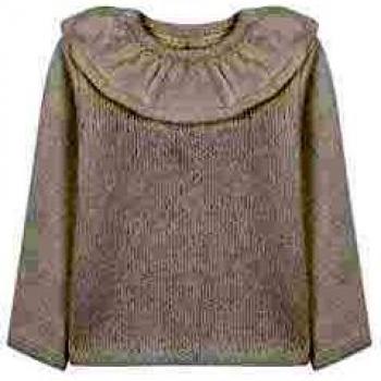 Gocco Jersey Cuello Volante, Marfil