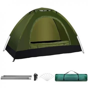 Tienda de Campaña Iglu Impermeable para 6 Personas con Bolsa de Transporte - Verde
