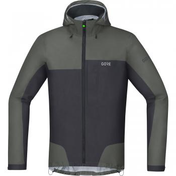 GORE Wear Chaqueta impermeable de ciclismo para hombre, S, Gris, 100209