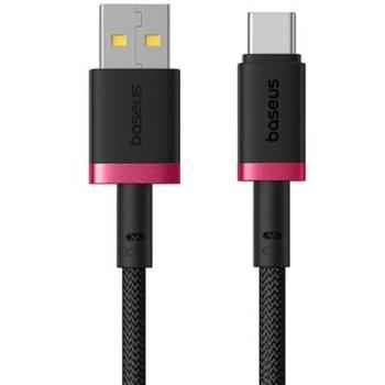 Cable de carga rápida Baseus Dura USB Tipo A a Tipo C 60 W 2 m negro y rojo