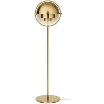 Lámpara de pie Multi-Lite Gubi, altura 148 cm, latón/litón