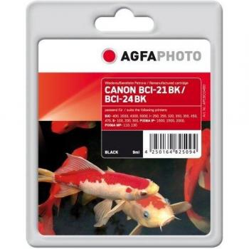 AgfaPhoto APCBCI24BD Negro Cartucho de Tinta - Cartucho de Tinta para impresoras
