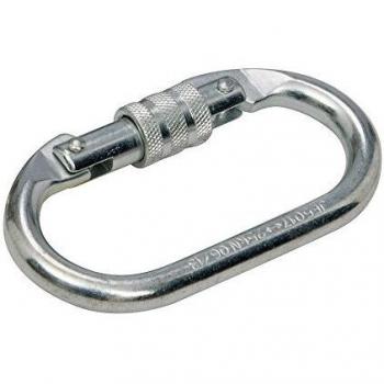 Silverline 253600 - Mosquetón de seguridad con cierre a rosca