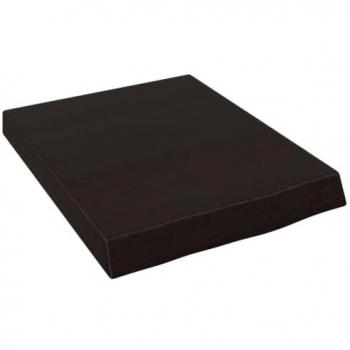 Encimera de baño madera maciza tratada gris oscuro 40x50x6 cm