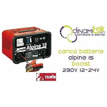 Cargador de batería Telwin Alpine 15 para automóviles y motocicletas, 12-24V