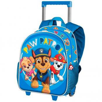 Mochila Trolley 3D Patrulla Canina 34cm