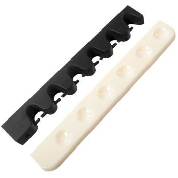 CUESOUL Mount 6 tacos Taquera de billar with Flexible Rubber Cue Clips