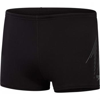 Bañador de hombre de natación Speedo Hyperboom Placement Aquashort negro gris