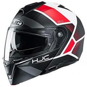 HJC HELMET I90 HOLLEN BLACK/WHITE/RED S
