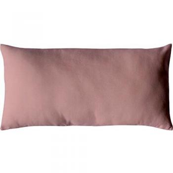 Cojín de algodón no desenfundable color rosa viejo - 30 x 50 cm - Certificado Oeko Tex - Lavable a mano - Ideal para decorar sofás