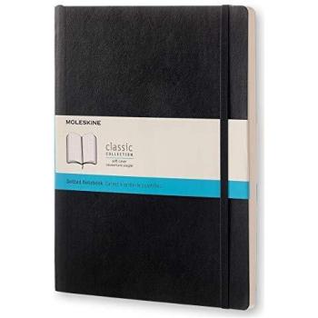 Moleskine Classic Notebook, Soft Cover, XL (19 x 25 cm), Dotted, Black