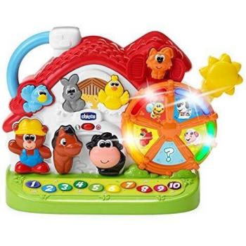 Chicco Granja Parlante Centro de Actividades Bilingüe Español/Inglés, Granja de Juguete de Animales con Luces y Sonidos, 3 Formas de Jugar, Juguetes Electrónicos Educativos - Juguetes Bebés y Niños