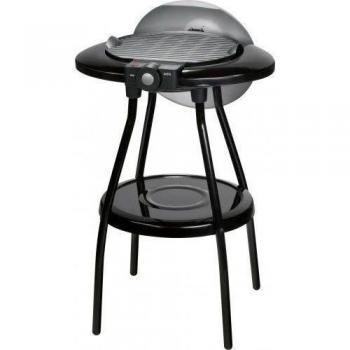 AEG BQS5515 - Barbacoa eléctrica, con grill antiadherente, tapa antiviento, termostato