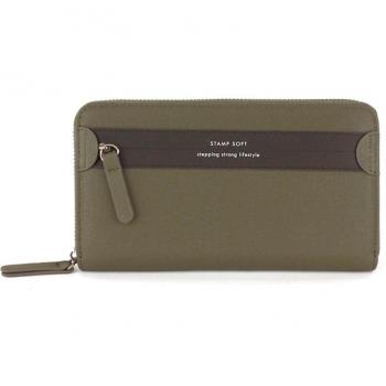 STEPPING STRONG STAMP - Cartera de mujer de ecopiel en color kaki