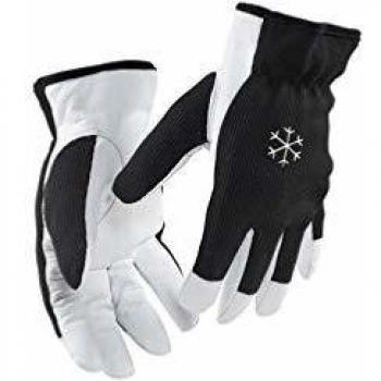 Guantes de Protección Térmica Doblados con Puño Abierto - Negro/Blanco - Talla 6 - Lote de 6 Pares