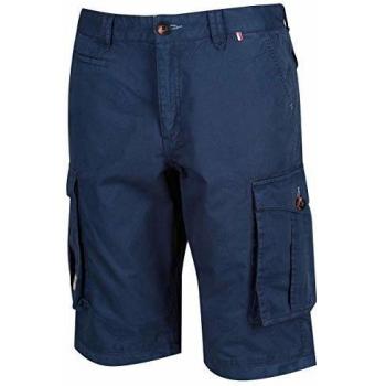 Regatta Men's Shorebay Coolweave Cotton Cargo Shorts - Navy, Size: 33