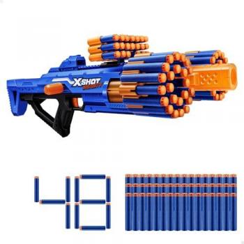 X-Shot Berzerko Insanity - Pistola de dardos, incluye 48 dardos, alcance de 27 metros, cañón giratorio, lanzamiento en ráfaga, almacenamiento extra, juguete para niños a partir