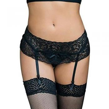 Queen Lingerie Liguero y Tanga Diseño Floral 100 g