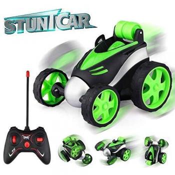 Baztoy Coche Teledirigido,Coche RC Acrobacia Rotación Volteo de 360 Grados, Mini Coches de Juguetes Niños 3 4 5 6 7 8 9 10 11 12 Años, Coche Radiocontrol para Regalos Navidad Cumpleaños