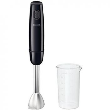 Philips HR1604/90 - Batidora de varilla Daily Collection tecnología de mezclado ProMix 550 W, Vaso, sistema de liberación con 2 botones, color negro