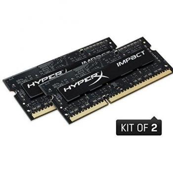 HyperX Impact HX318LS11IBK2/8 Memoria RAM 1866 MHz DDR3L CL11 SODIMM 1.35 V, 8 GB Kit