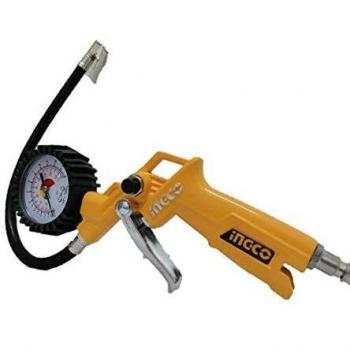 Ingco - Pistola Inflado Para Compresor Con Manómetro De 12Bar