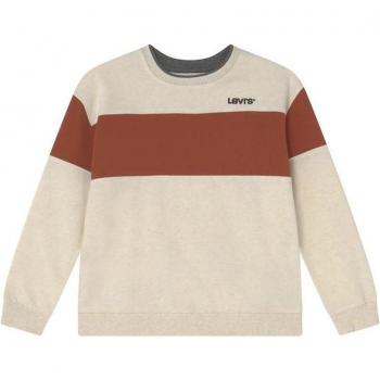 Sudadera Levi's Colorblock Crewneck Boy Oatmeal