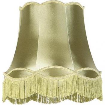 Pantalla seda verde 45cm - GRANNY, 45 x 44 cm, diseño retro/vintage