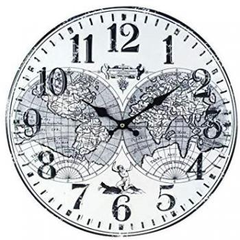 Reloj Pared 40Cm Signes Grimalt By SIGRIS Adorno Pared Relojes Colección World Map Decor And Go 16231