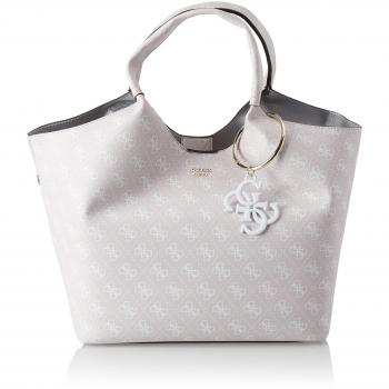 Guess - Flora, Shoppers y bolsos de hombro Mujer, Beige