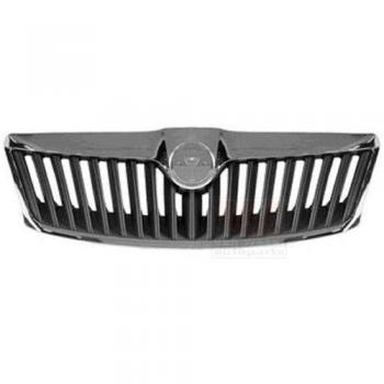 Rejilla delantera VAN WEZEL 7623510 con parte exterior negra y interior cromado