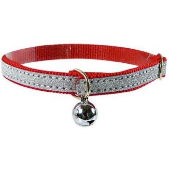 Collar para gato en lamé rojo Zolux 30 cm