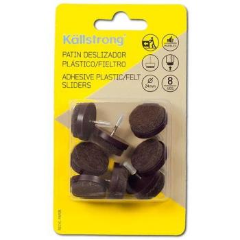 Deslizador fieltro con clavo de 24mm (blister de 8 unidades)