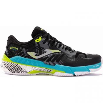 Zapatillas Joma Slam 2401 Hombre Negro, Azul y Amarillo de Tenis